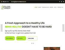 Tablet Screenshot of healthcoachingpro.com